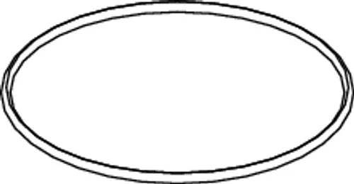 O-Ring für Geruchsabsaugung von TECE, mit ovaler Form und glatter Oberfläche, zur Abdichtung in Verbindung mit geeigneten Produkten.